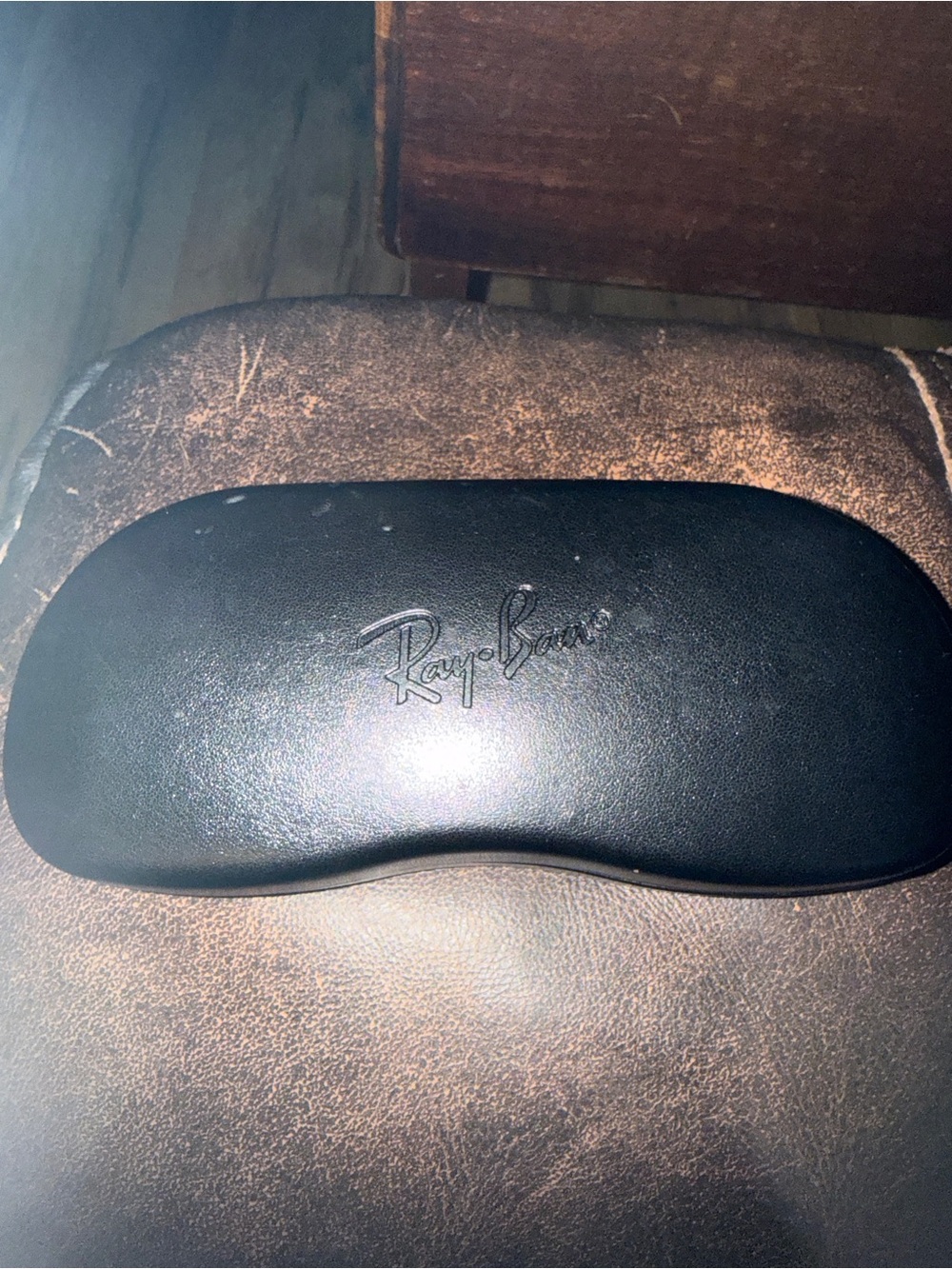 Ray-Ban Black Exterior with Light Gray Interior Hard Sunglass Case